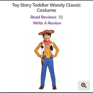 Toy story woody boys costume 3T/4T